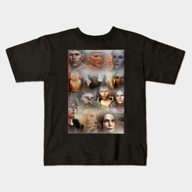 Dragon Age 2 party Kids T-Shirt by RufderFreiheit